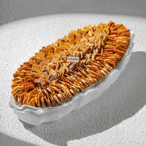 Caramel Waffle Crisp & Rahash Waffle Phoenix in Frosted Luxe Tray