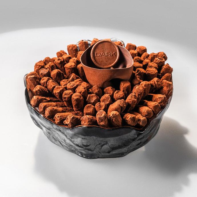 Espresso Essence in Mist Glass Tray (Small)
